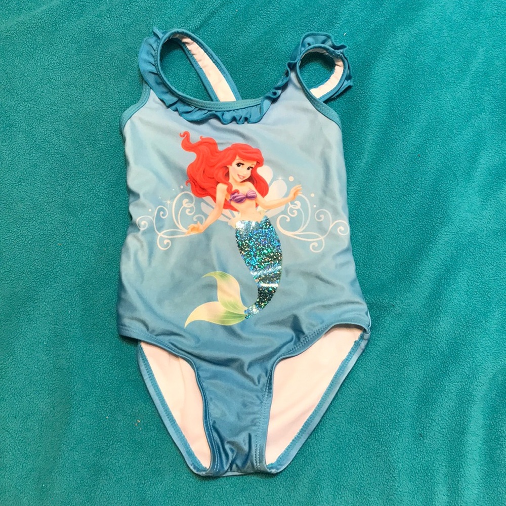 Disney little mermaid bathing suit size 5T